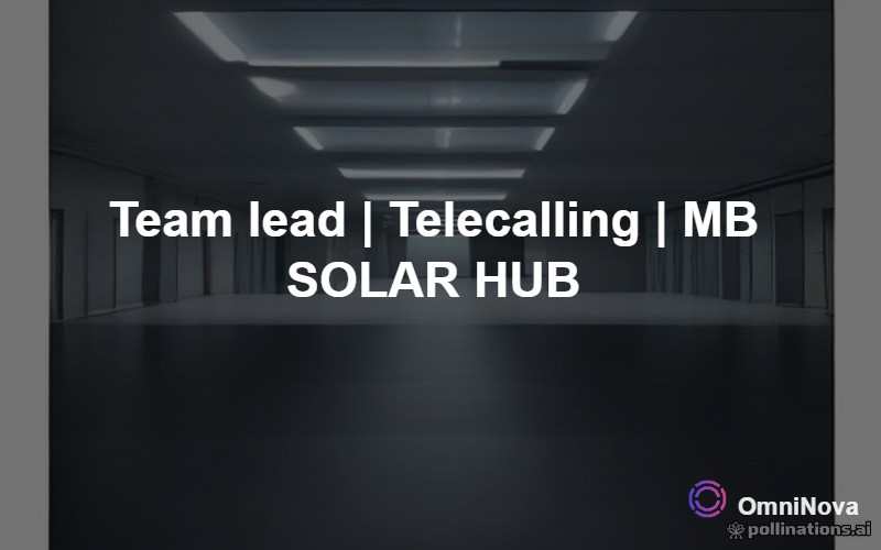 Team lead | Telecalling | MB SOLAR HUB